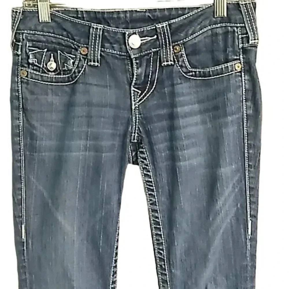 True Religion Julie Low-Rise Vintage y2k Skinny Jeans - Picture 3 of 5